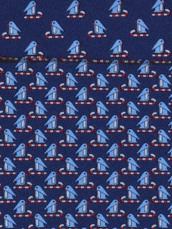 Penguin print silk tie - Men