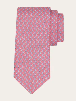 Penguin print silk tie - Men