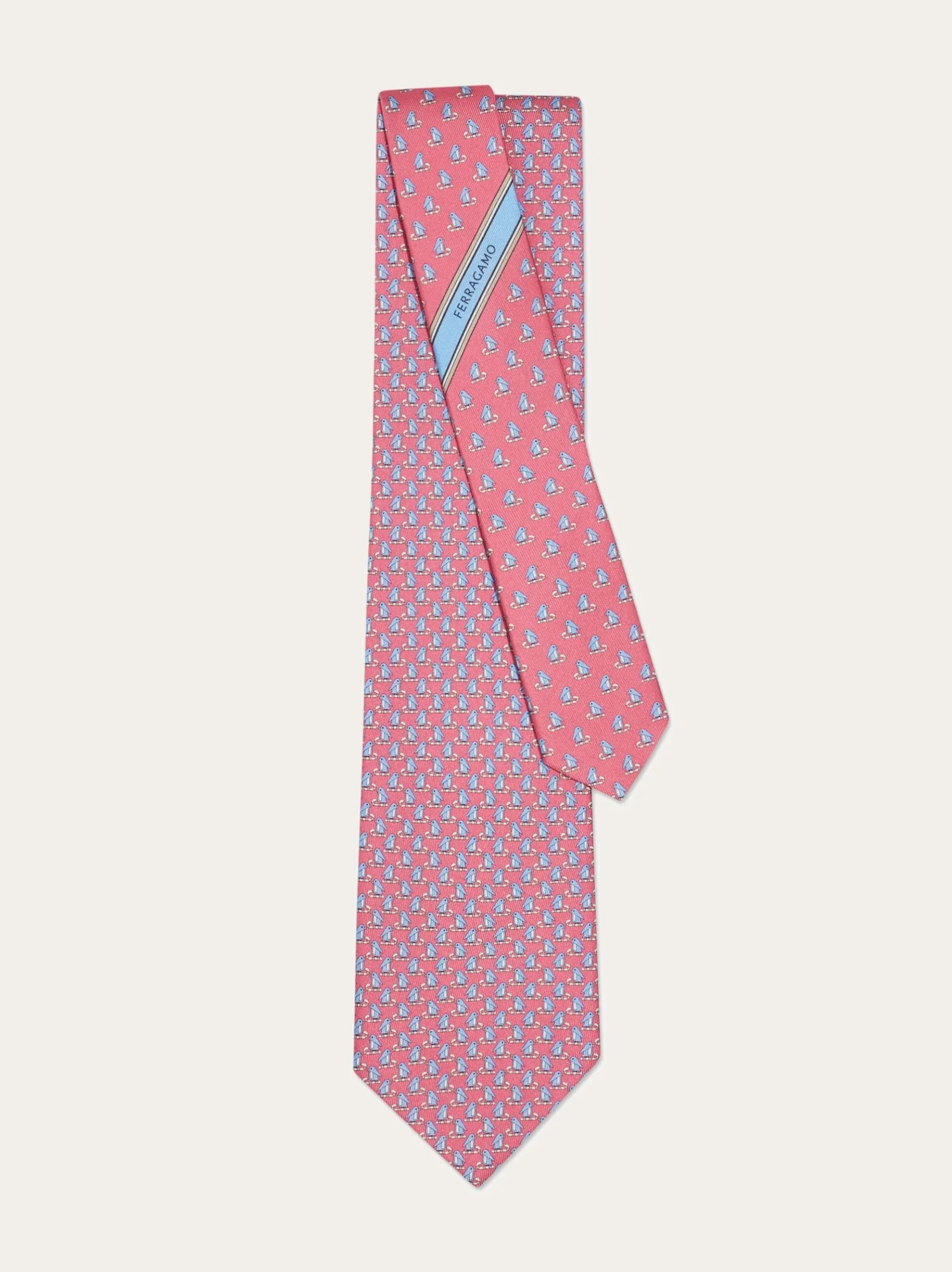 Penguin print silk tie - Men