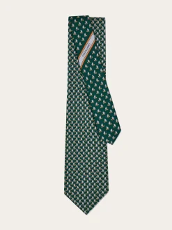 Penguin print silk tie - Men