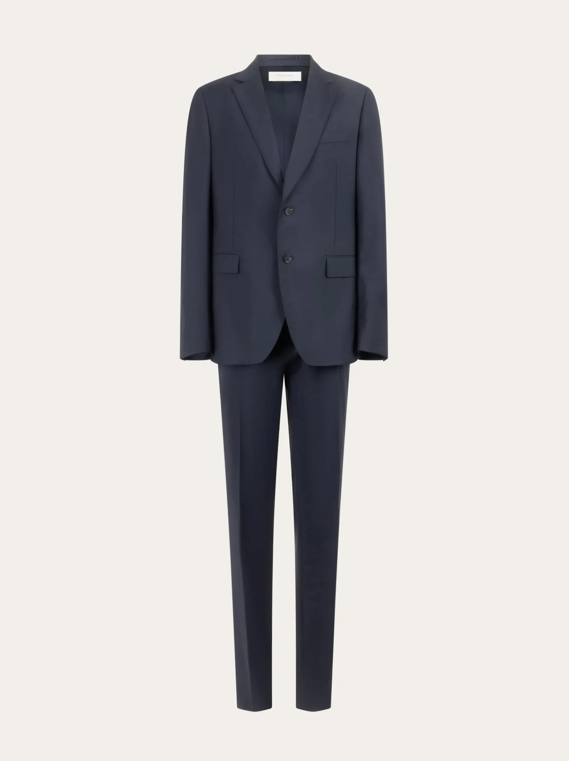 Plain suit in wool - Men