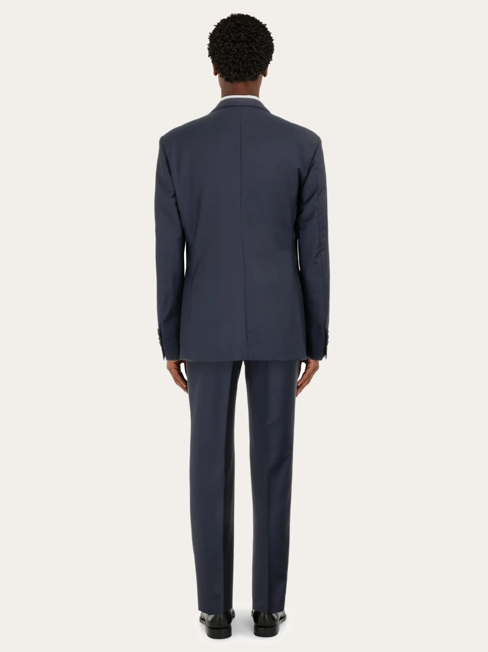 Plain suit in wool - Men