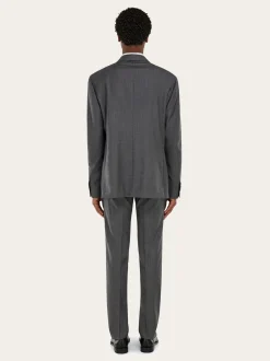 Plain suit in wool - Men