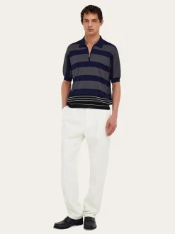 Polo shirt with zip collar - Men