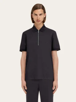Polo with zip collar - Men