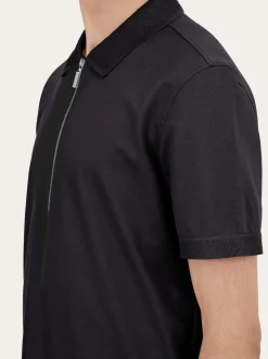 Polo with zip collar - Men