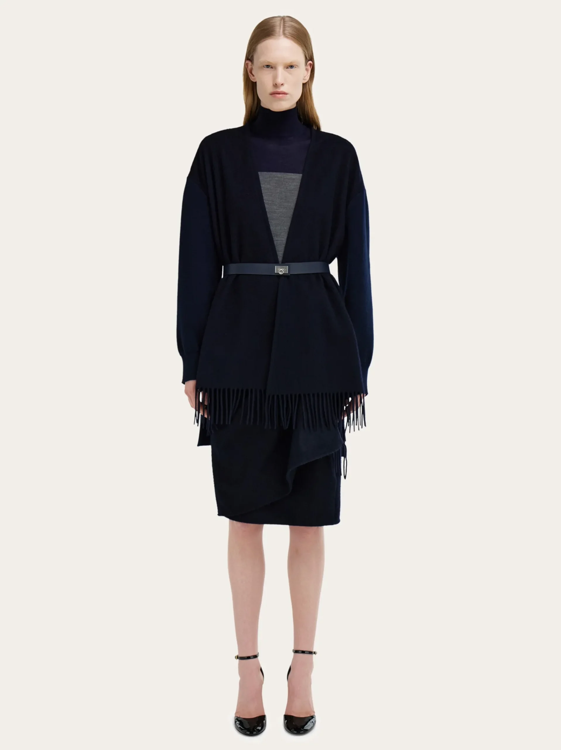Poncho cardigan - Women