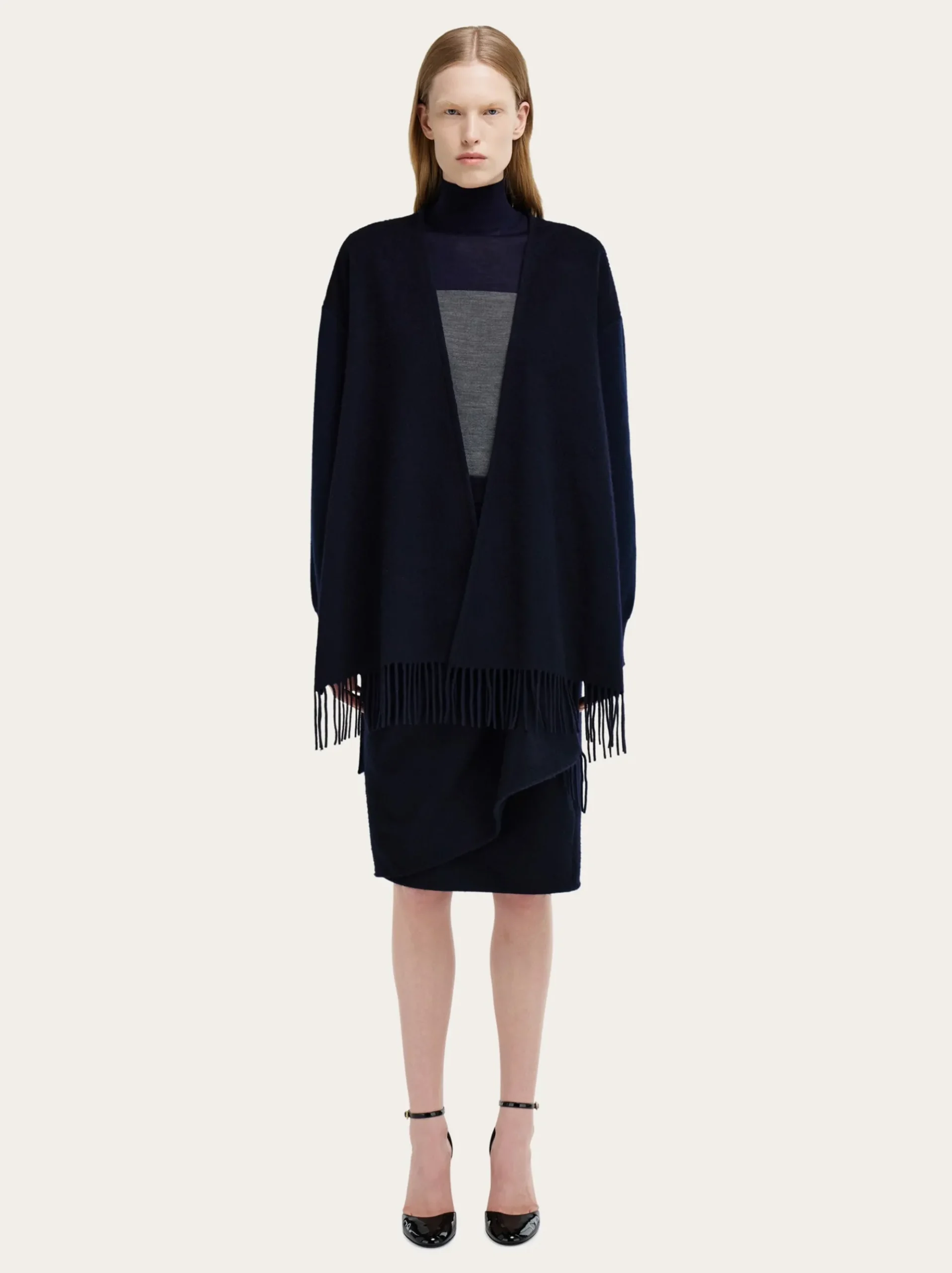 Poncho cardigan - Women