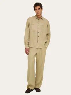 Pure linen shirt - Men
