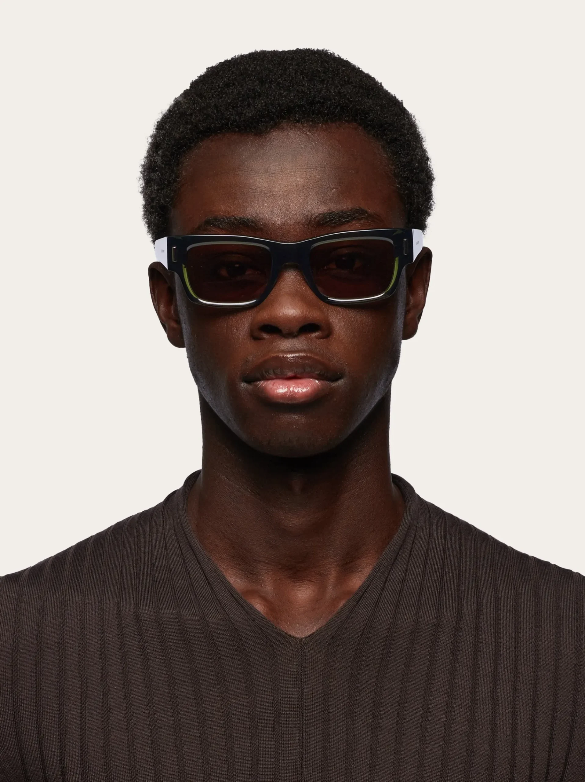Rectangular frame sunglasses - Men
