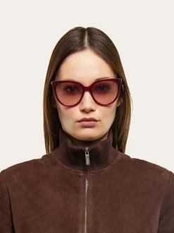 Rectangular frame sunglasses - Women