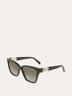 Rectangular frame sunglasses - Women