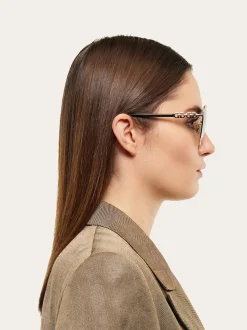 Rectangular frame sunglasses - Women