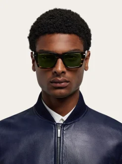Rectangular frame sunglasses - Men