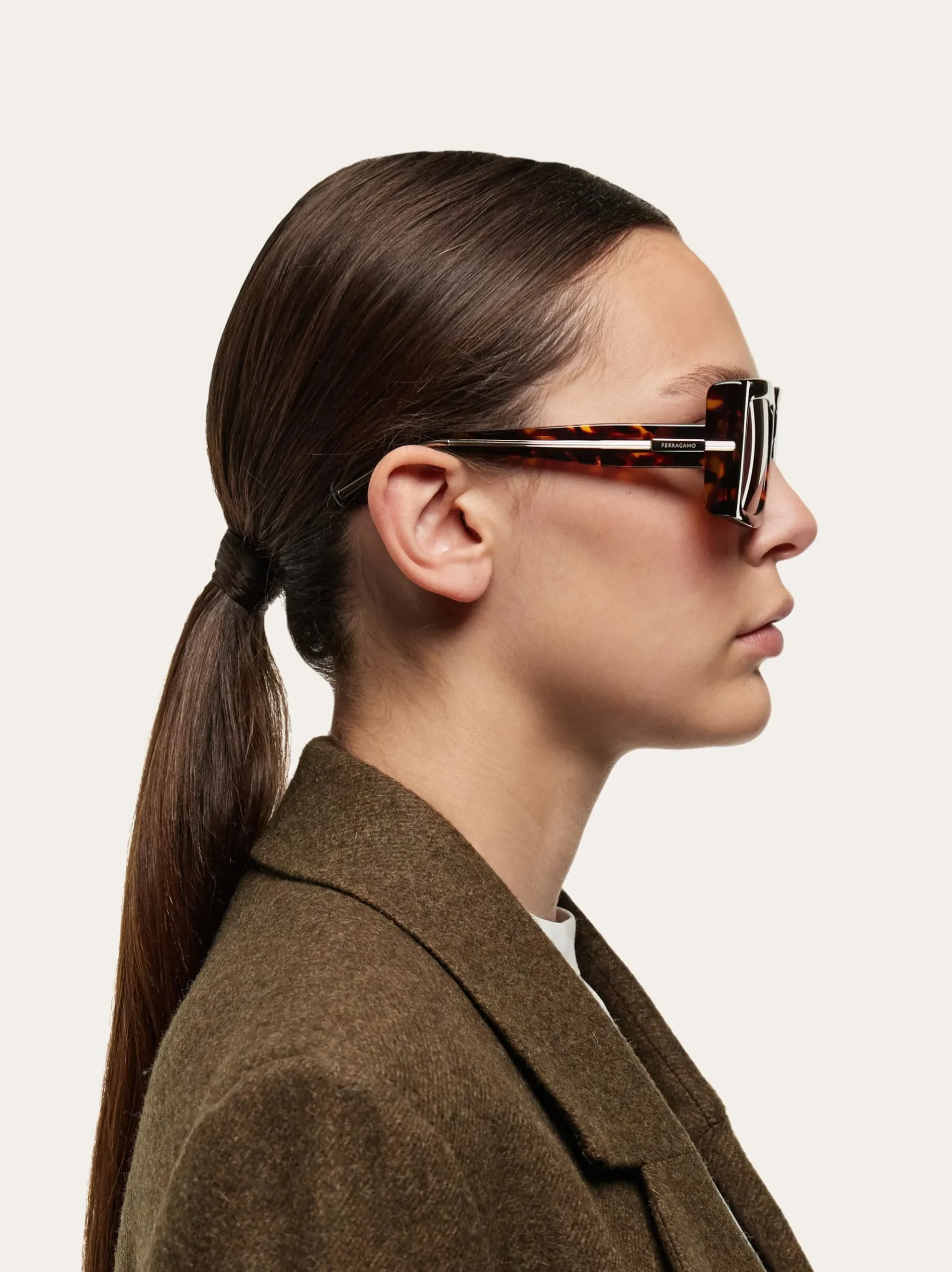 Rectangular frame sunglasses - Women