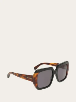 Rectangular frame sunglasses - Women