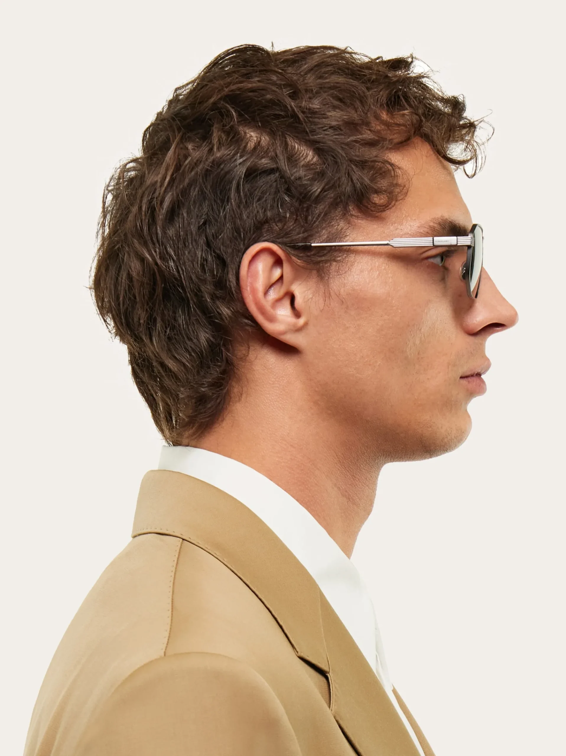 Rectangular frame sunglasses - Men