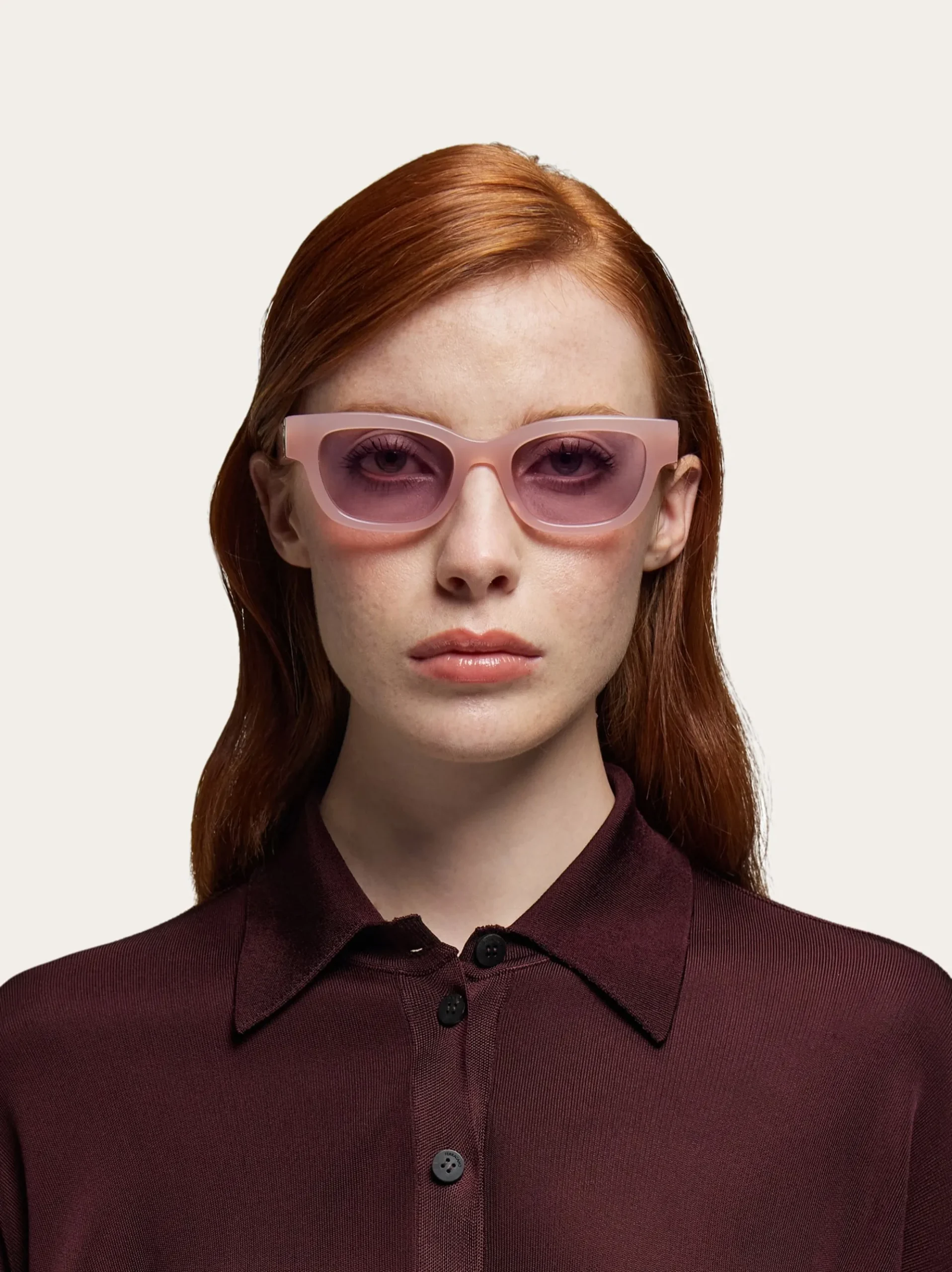 Rectangular frame sunglasses - Women