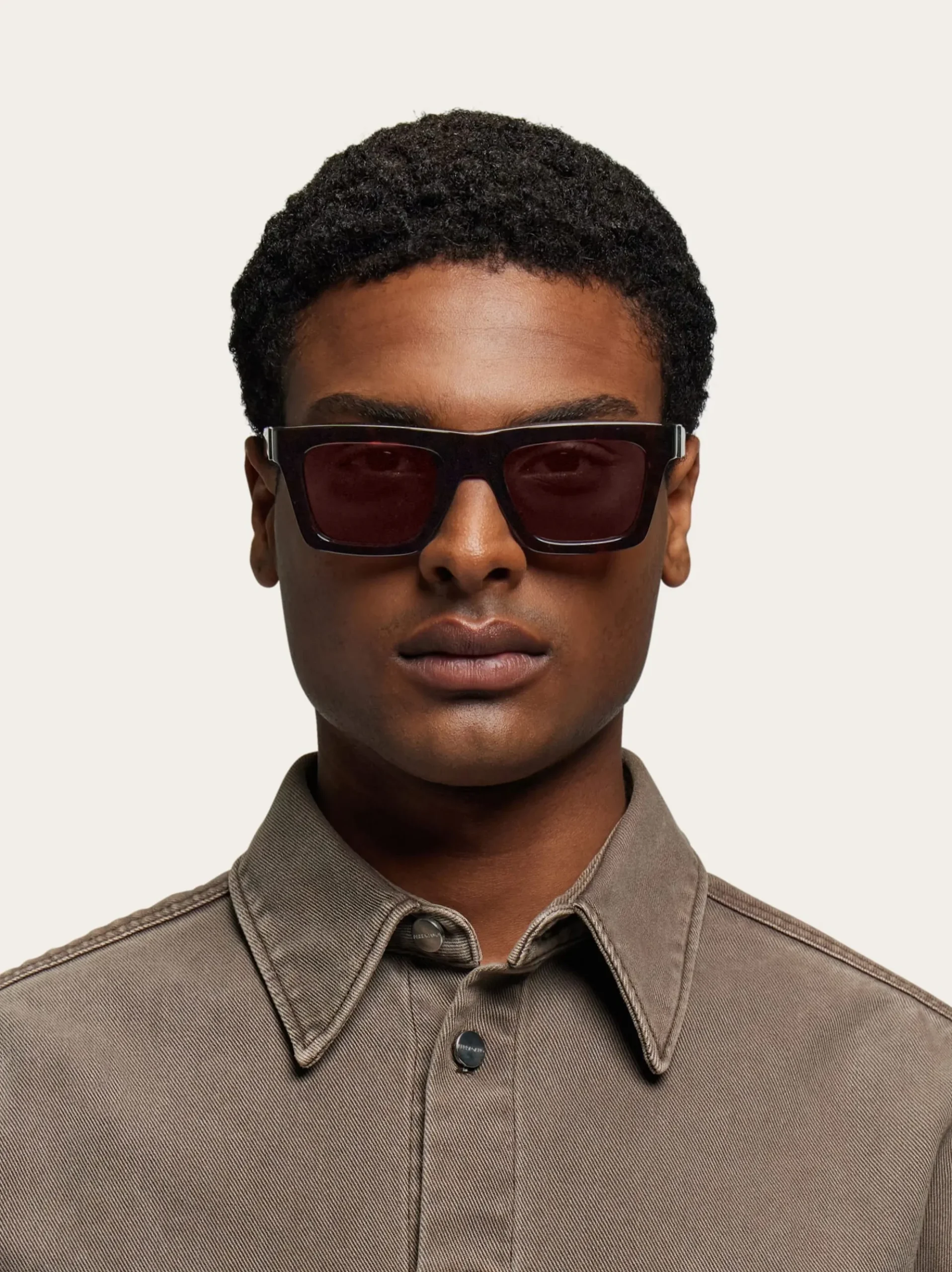 Rectangular frame sunglasses - Men