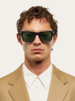Rectangular frame sunglasses - Men