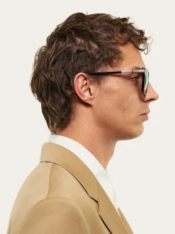Rectangular frame sunglasses - Men