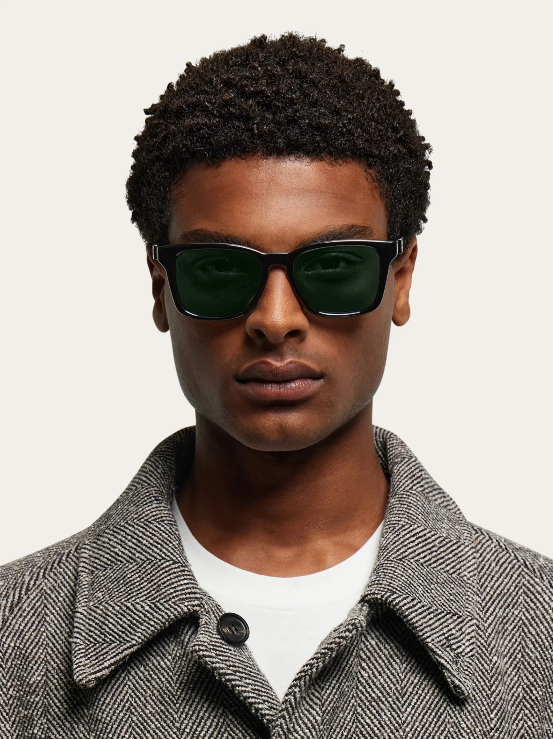 Rectangular frame sunglasses - Men