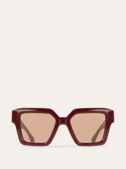 Rectangular frame sunglasses - Women