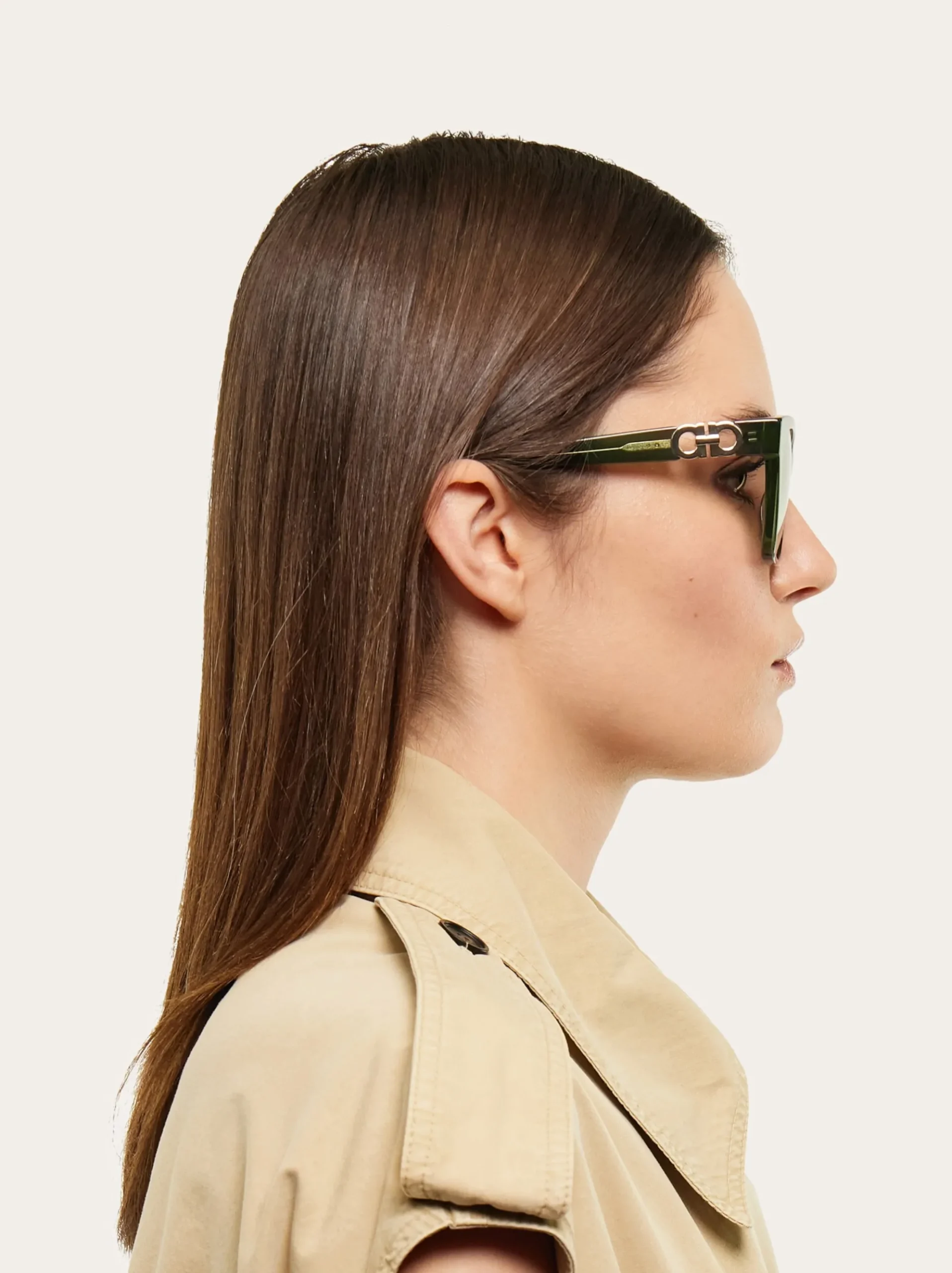 Rectangular frame sunglasses - Women
