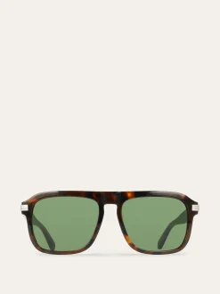 Rectangular frame sunglasses - Men