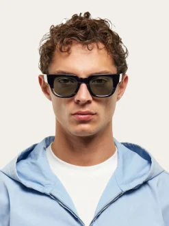 Rectangular frame sunglasses - Men