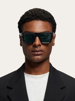 Rectangular frame sunglasses - Men