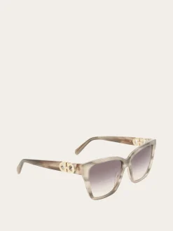 Rectangular frame sunglasses - Women