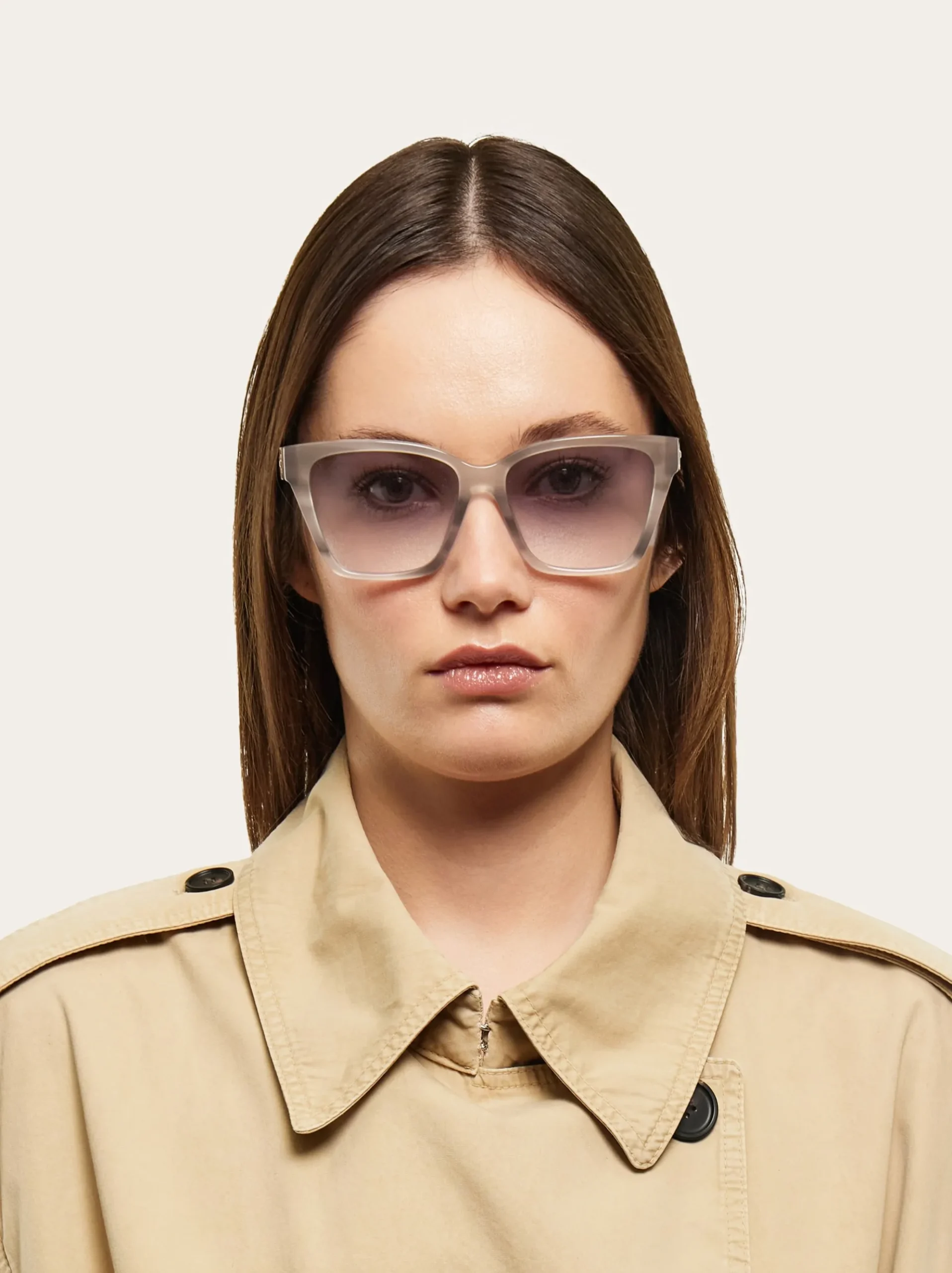 Rectangular frame sunglasses - Women