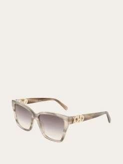 Rectangular frame sunglasses - Women