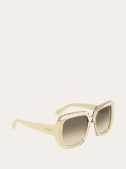 Rectangular frame sunglasses - Women