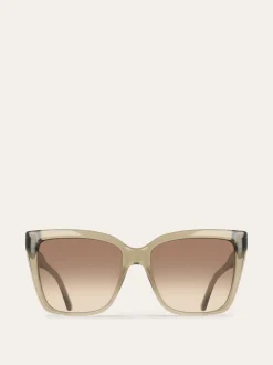 Rectangular frame sunglasses - Women