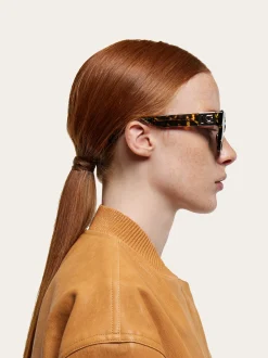 Rectangular frame sunglasses - Women