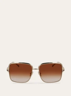 Rectangular frame sunglasses - Women