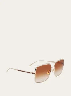 Rectangular frame sunglasses - Women
