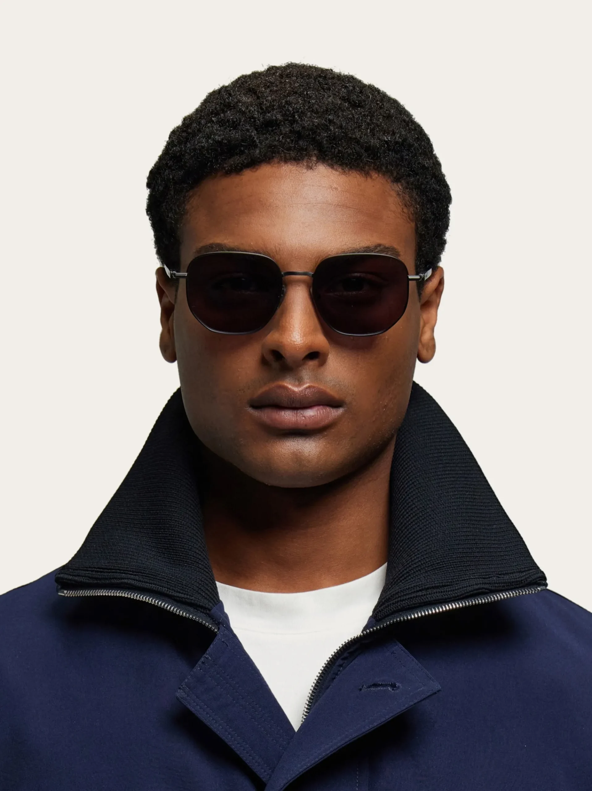 Rectangular frame sunglasses - Men