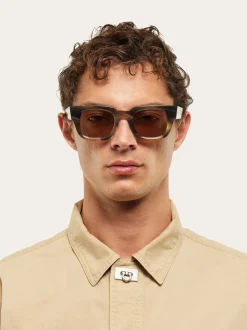 Rectangular frame sunglasses - Men