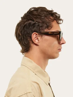 Rectangular frame sunglasses - Men