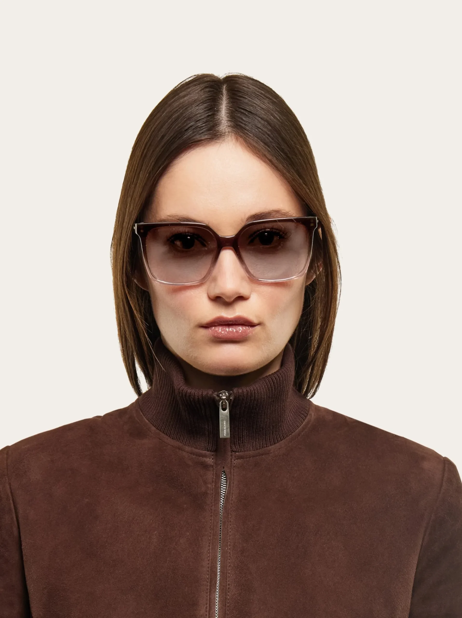 Rectangular frame sunglasses - Women