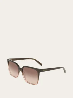 Rectangular frame sunglasses - Women