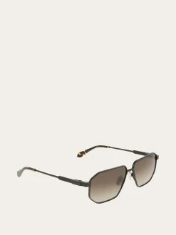 Rectangular frame sunglasses - Men