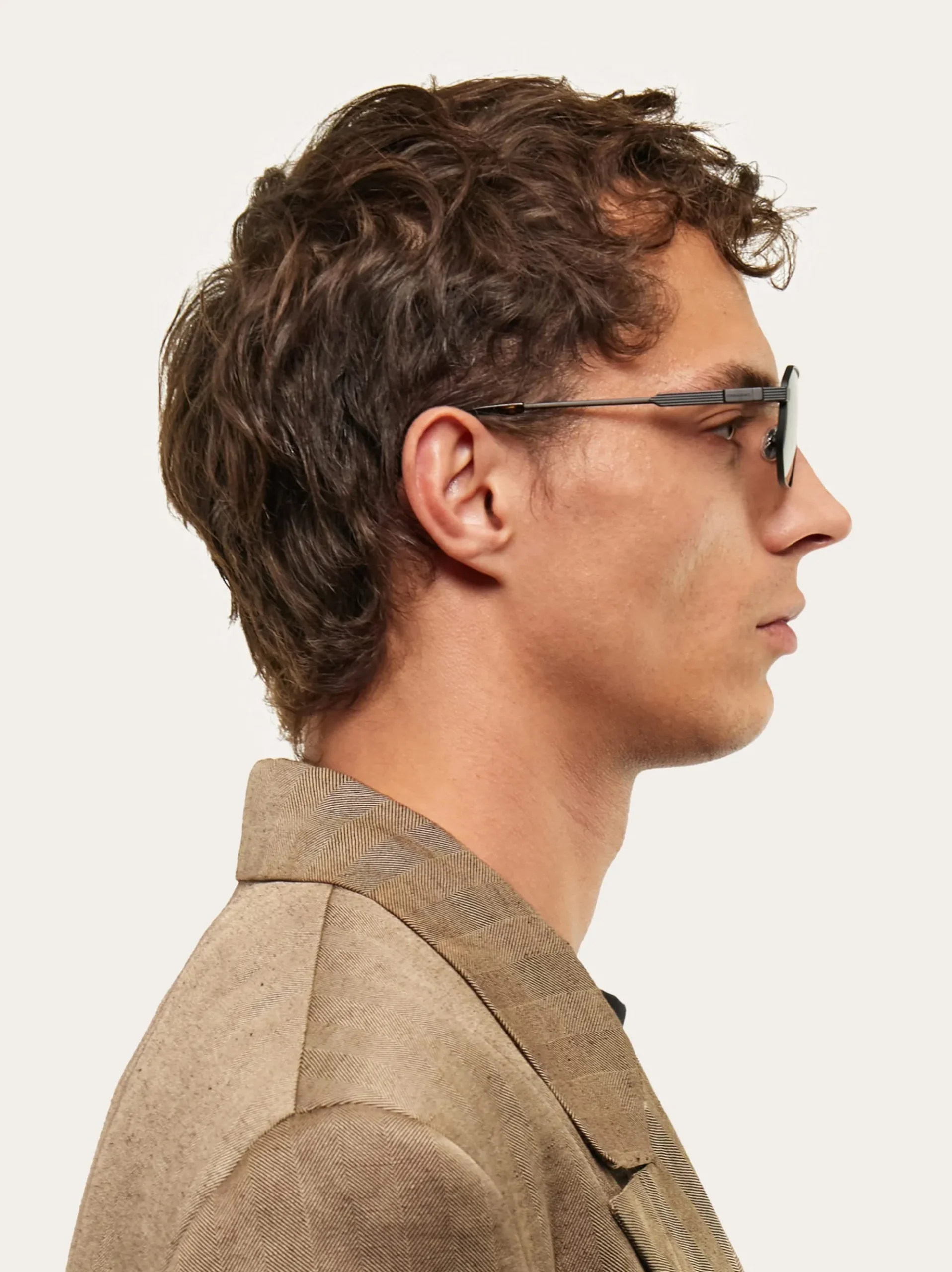 Rectangular frame sunglasses - Men