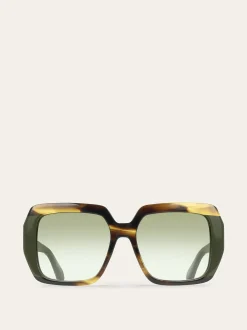 Rectangular frame sunglasses - Women