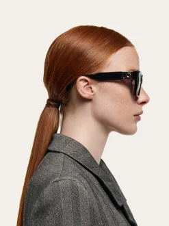 Rectangular frame sunglasses - Women