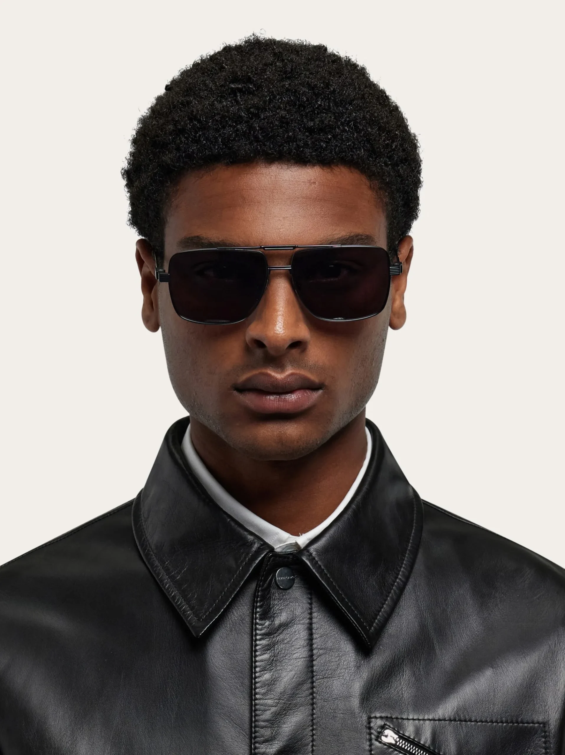Rectangular frame sunglasses - Men