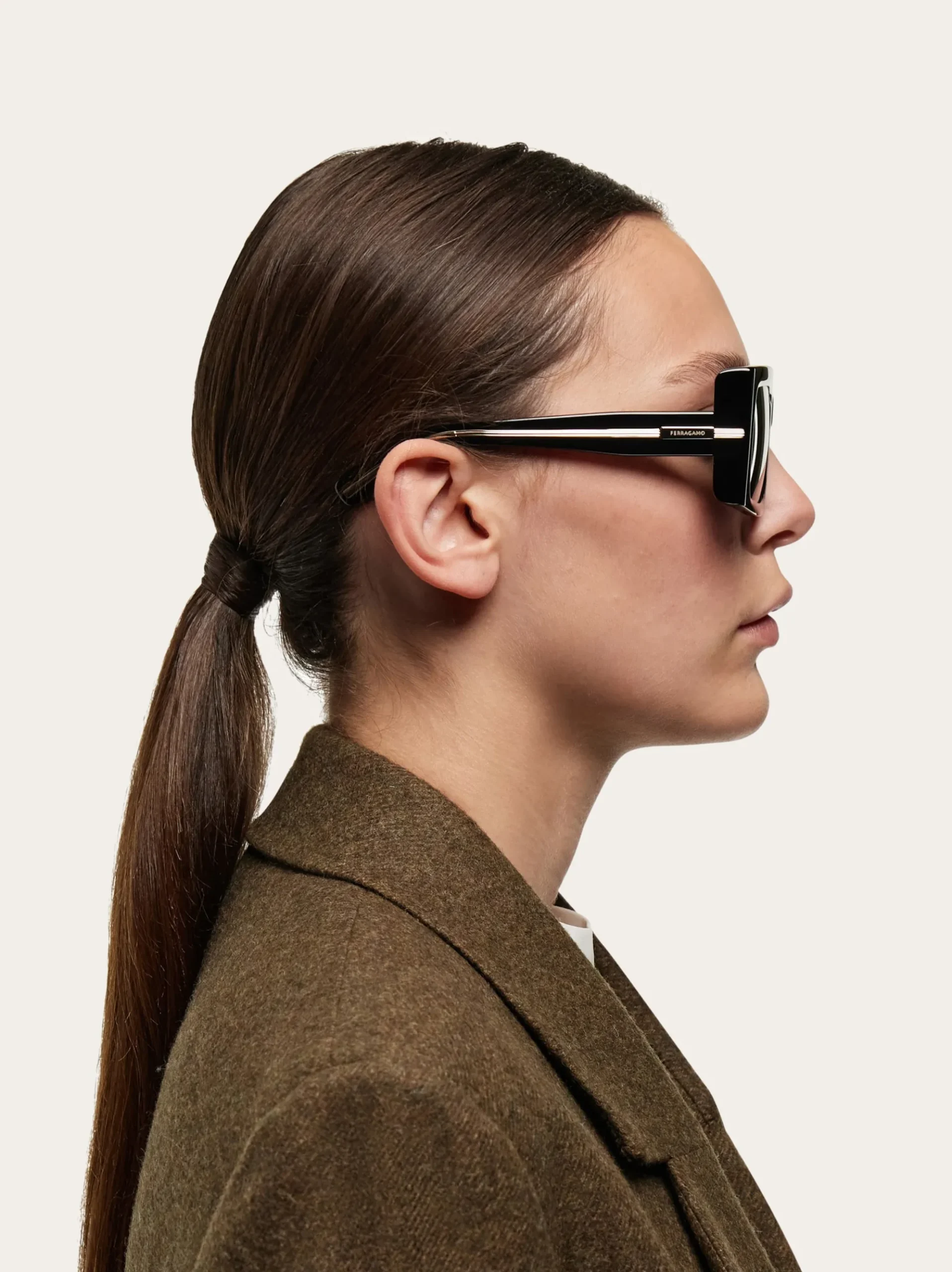 Rectangular frame sunglasses - Women